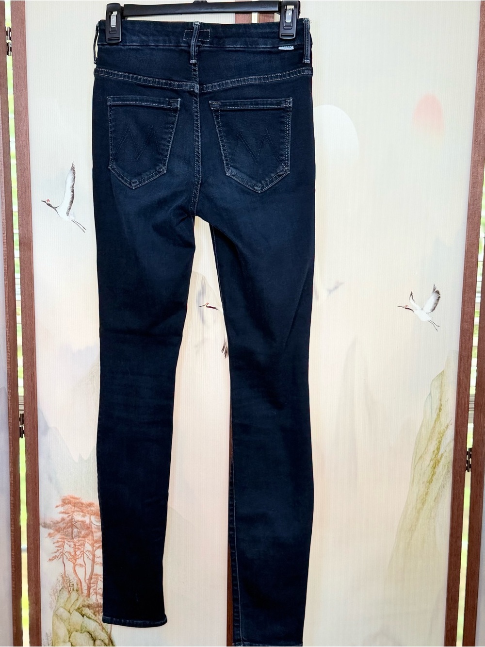 MOTHER Dark Blue The Looker Ankle Skinny Jeans - Picture 3 of 8
